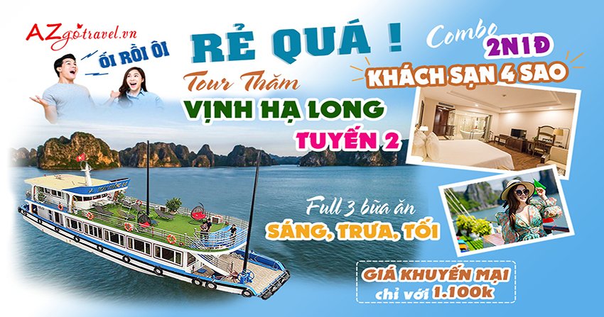 Điểm nổi bật của Combo 2n1đ khách sạn 4 sao và Tour thăm Vịnh Hạ Long Tuyến 2