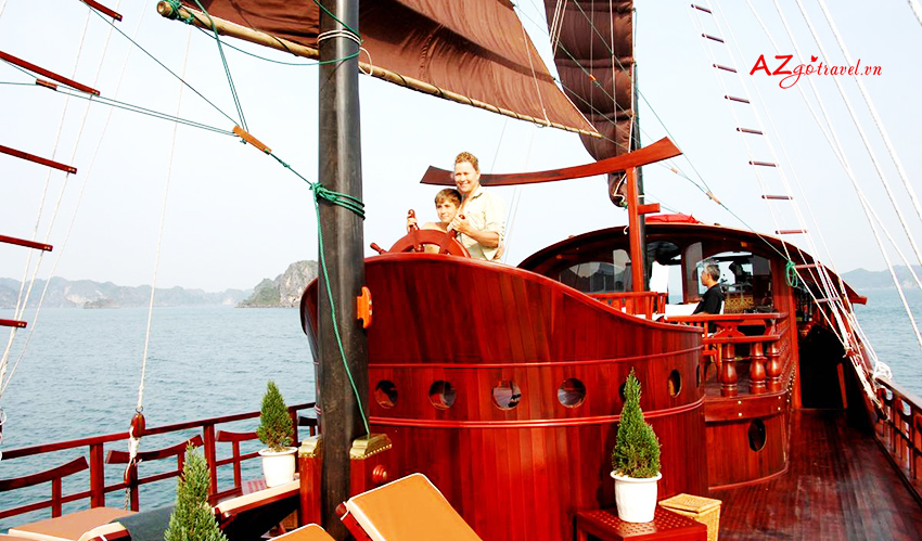 Lịch trình du thuyền Red Dragon Junk Vịnh Bái Tử Long 2 ngày 1 đêm