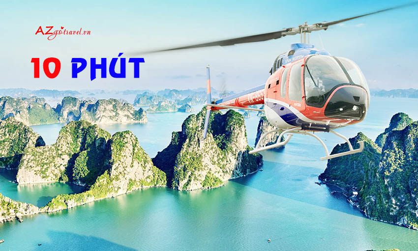Tour Trực Thăng Ngắm Cảnh Vịnh Hạ Long 10 Phút