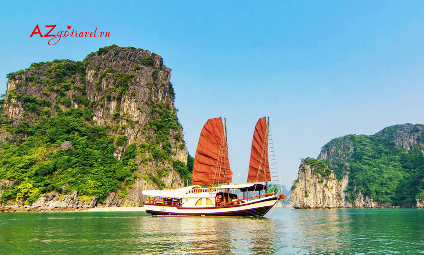 Du thuyền L’Amour Junk Vịnh Hạ Long 2 ngày 1 đêm